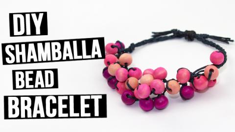  DIY Handmade Shamballa Bead Bracelet 